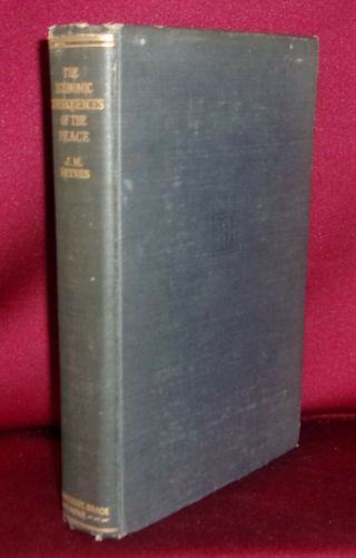 John Maynard Keynes The Economic Consequences Of The Peace First Us Edition 1920