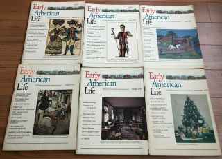 6 Vintage Early American Life Magazines By Early American Society 1974 Complete