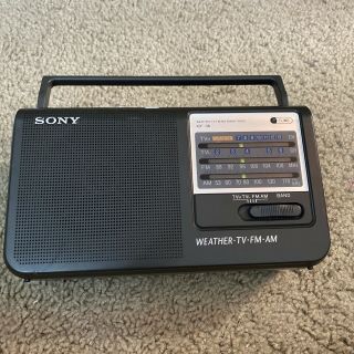 Vintage Sony Model Icf - 36 Am/fm/tv Weather Portable Radio