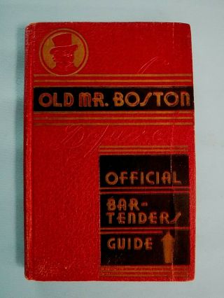 Vtg 1936 3rd Ed.  Old Mr.  Boston Bartender 