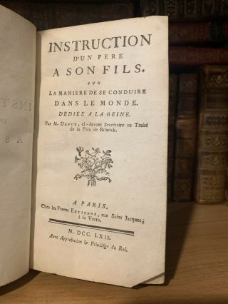 1762 Instructions For The Father Regarding His Children - Family Education