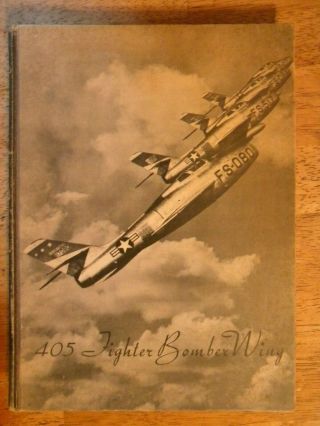 Us Military Langley Air Force Base 1954 Yeabook 405 Fighter Bomber Wing Old