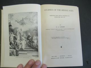 Legends Of The Middle Ages By H.  A.  Guerber From 1896 F
