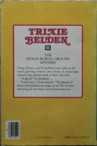 Trixie Belden: The Indian Burial Ground Mystery Mystery No.  38 by Kathryn Kenny 2