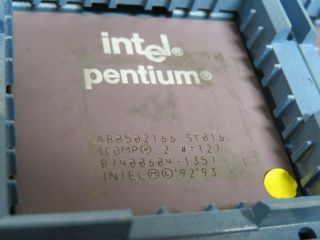 Intel Pentium 166 Non - Mmx Cpu A80502166 Sy016 Gold Vintage Processors Qty = 3
