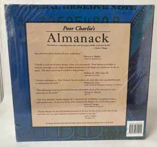 Poor Charlie’s Almanack by Charkes T.  Munger Third Edition Hardcover 2005 2