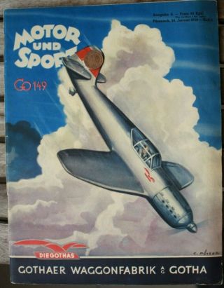 35026 Zeitschrift Motor Und Sport 1938 Luftfahrt Sonderheft Flugzeuge Flugsport