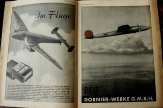 35026 Zeitschrift MOTOR UND SPORT 1938 Luftfahrt Sonderheft Flugzeuge Flugsport 2