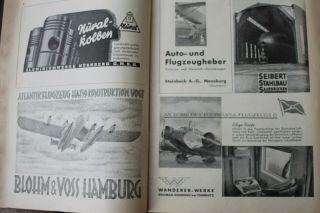 35026 Zeitschrift MOTOR UND SPORT 1938 Luftfahrt Sonderheft Flugzeuge Flugsport 3