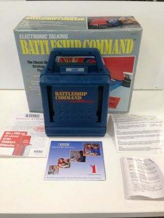 Vintage Boxed 1990 Vtech Electronic Talking Battleship Command Collectible 150