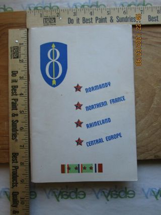 Combat History Of The 8th Infantry Division In World War Ii