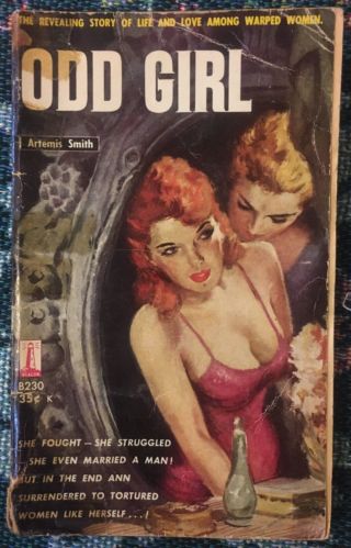 Vintage Lesbian Pulp Fiction Beacon Paperback Odd Girl - Artemis Smith 1959 1st