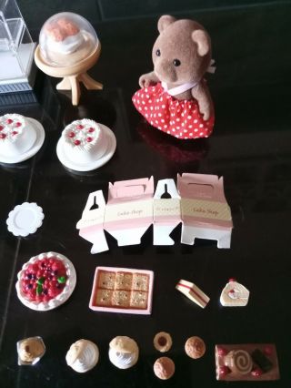 Sylvanian Families Cake Store And Ice Cream Cart 2