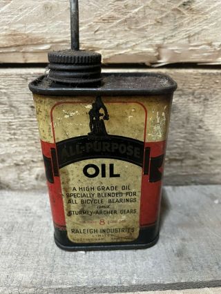 Vintage Raleigh Industries All Purpose Oil Can