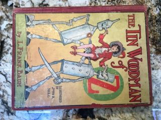 The Tin Woodman Of Oz Book (1918) By L.  Frank Baum First Edition Hb