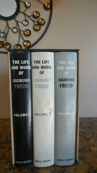 The Life And Work Of Sigmund Freud By Ernest Jones,  3 - Vol W/box,  1961,  1st Ed