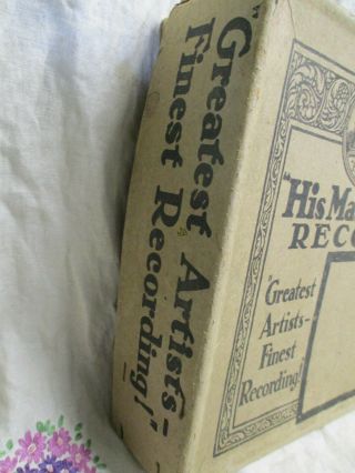 Mixed Selection of Vintage 78 Records in a Orginal HIS MASTER VOICE Box 2