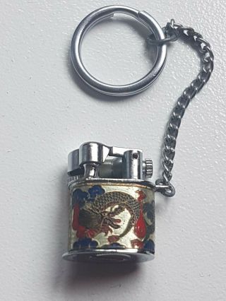 Vintage Miniature Empress Japan Cloisonne Lighter