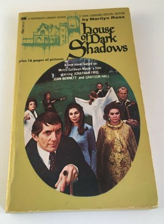 House Of Dark Shadows Marilyn Ross 1970 Movie Tv Tie - In Vintage Gothic Vampire
