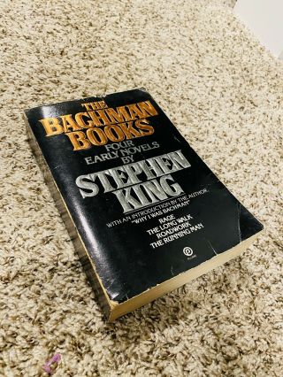 1st Print Pb The Bachman Books By Stephen King 4 Early Stories - Rage Roadwork