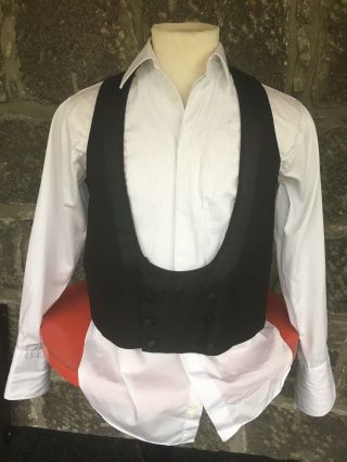 Vintage Formal Scoop Front Waistcoat