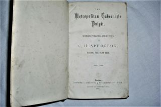 METROPOLITAN TABERNACLE PULPIT,  CH SPURGEON SERMONS,  1875,  VOLUME XXI,  1st EDITION 2