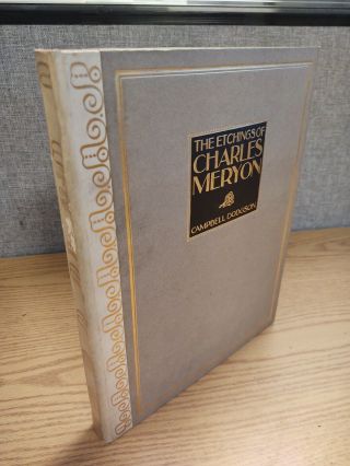 The Etchings Of Charles Meryon Fine Vellum Binding Illustrated