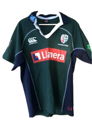 Vintage London Irish Rugby Shirt S/s Medium Canterbury In