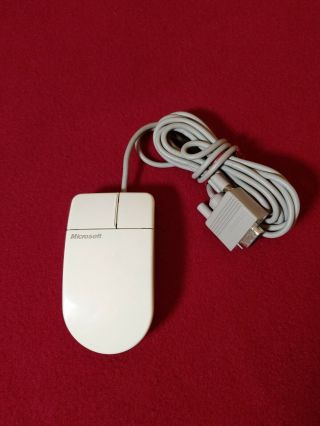 Vintage Microsoft 2 - Button Serial Mouse Ps/2 Compatible