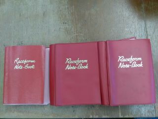 3 X Vintage Raceform Note - Books 1973,  1974,  1976.  B518