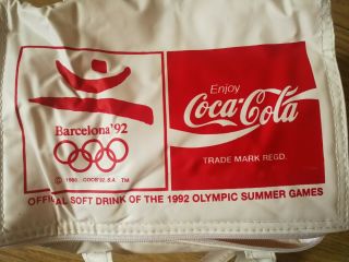 Summer Olympic Games Barcelona 1992 Coca Cola Merchandise Cool Bag Retro Vintage