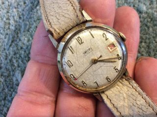 Vintage Smiths 5 Jewels Gents Mechanical Watch Spears Or Repairs Only.