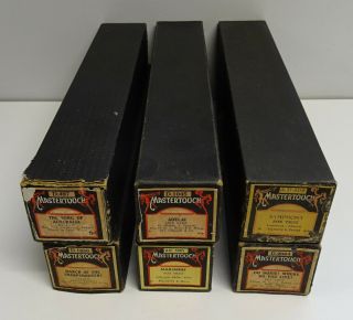 Vintage Mastertouch Piano / Pianola Music Rolls X 6 Boxed