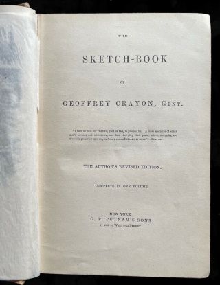 1848 / Sketch Book of Geoffrey Crayon,  Gent.  / by Washington Irving 2
