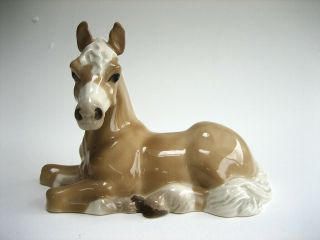 Vintage Szeiler Studio Large Ceramic Pony/horse Palomino/lt Brown & White Mane