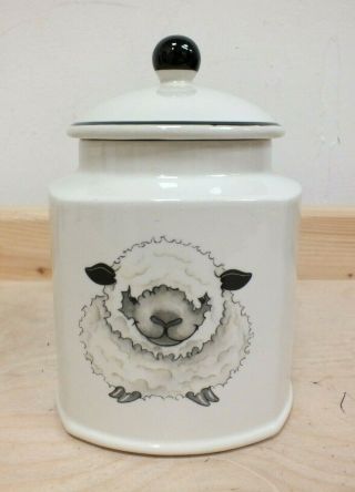 Arthur Wood Vintage Back To Front Sheep Storage Jar Container (hol)