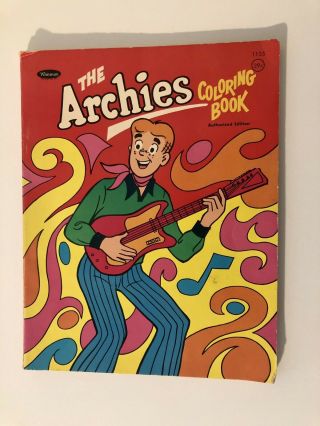 Vintage Rare The Archies Coloring Book 1969 Good Colors