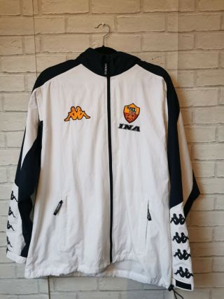 As Roma 2001 - 2002 Kappa Vintage Shell Full Zip Training Jacket - Adult Large
