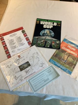 Vintage Official Brochure World Cup 1970 Mexico Collectible & Other Memorabilia