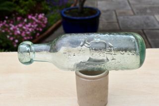 Vintage C1890s John Lyon & Co Liverpool Bell Pict Gingerade Mineral Water Bottle
