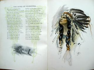 The Song Of Hiawatha - Henry Wadsworth Longfellow Harrison Fisher Crawford 1907