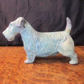 Early Beswick Blue Gloss Sealyham Terrier Model No302 A/f Tail