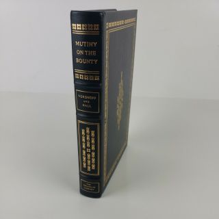 Franklin Library Mutiny On The Bounty Nordhoff & Hall 1978 Fine Leather Bound