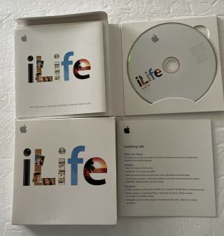 Apple Ilife 09 For Mac Ilife09,  Vintage Software W/ Dvd,  Box