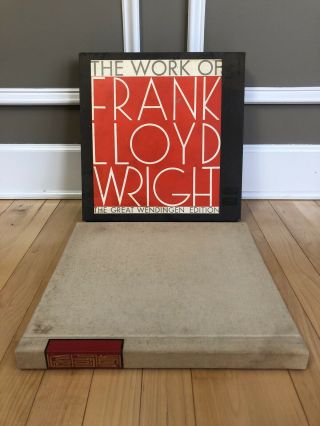 Frank Lloyd Wright - The Great Wendingen Edition - 1965 Book With Case Rare