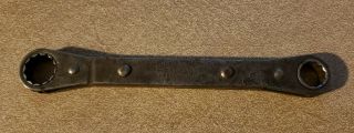 Vintage Snap On 9/16 " X 1/2 " Ratcheting Wrench No.  75.