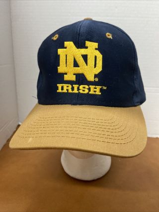 Vintage Notre Dame Irish Adjustable Snapback Osfa Hat