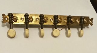 Vintage 12 String Mandolin Tuning Pegs Tuners Machine Heads One Side