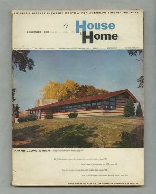 1956 Frank Lloyd Wright Prefabricated House,  Home Minoru Yamasaki Prefab Build