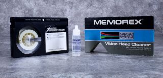 Vtg Memorex Safeguard System For All Beta Video Systems Wet Head Cleaner Rare